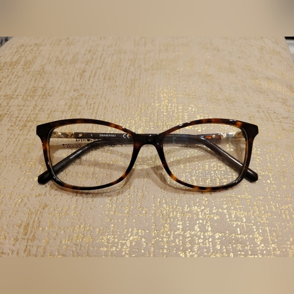 Swarovski SK 5239 052 Havana Tortoise Cateye Eyeglasses Frame 53-15-140 - Picture 7 of 16